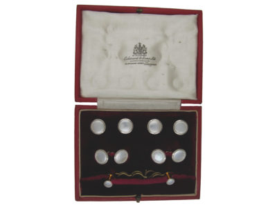 Gold Cufflinks, Buttons & Studs Set