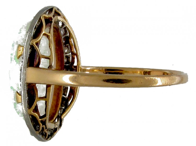 Edwardian Opal & Diamond Cocktail Ring