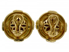18ct Gold Round Earrings