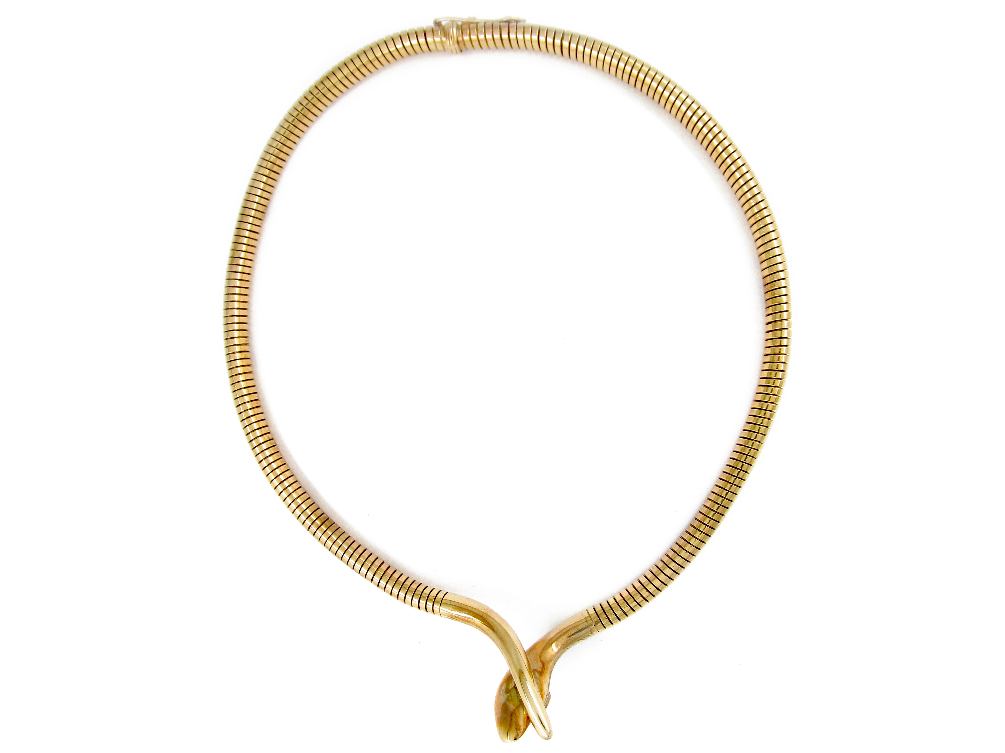 Gold Snake Necklace main image 1