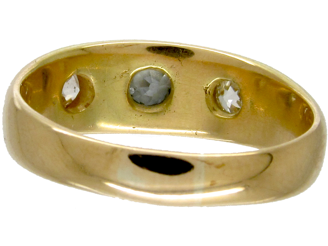 Victorian Three Stone Diamond Gypsy Ring AJC AUS