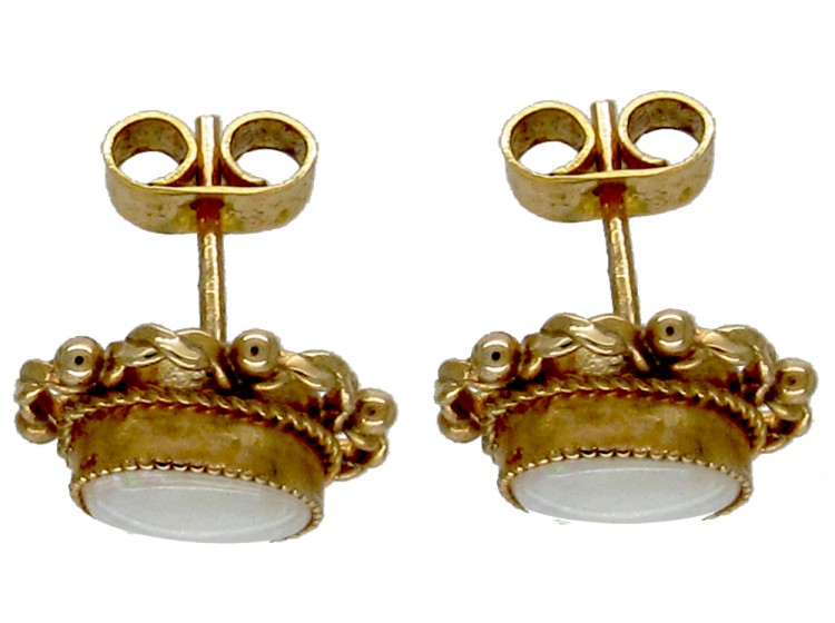 9ct Gold & Opal Earrings