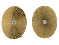 Tiffany & Co. 18ct Gold & Diamond Cufflinks