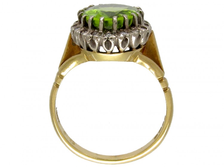 Victorian Peridot & Diamond Ring