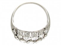 Diamond Set Art Deco Bombé Shape Ring