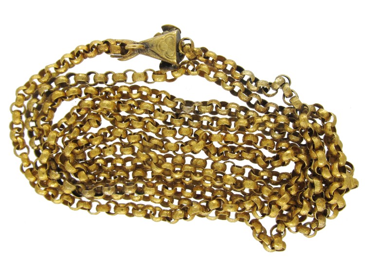 Georgian 18ct Gold Guard Chain with Hand Clasp