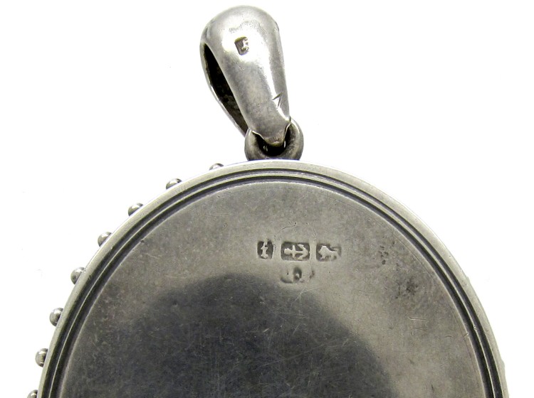 Silver Victorian Oval Locket