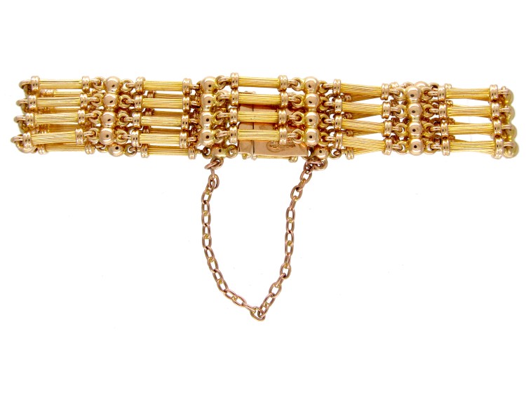 15ct Gold Edwardian Gate Bracelet