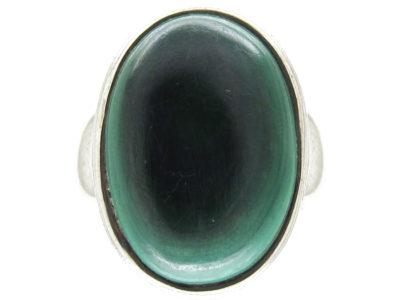 Silver ​& Malachite Ring