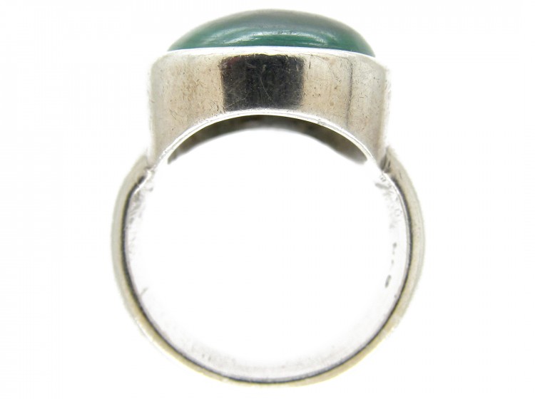 Silver ​& Malachite Ring