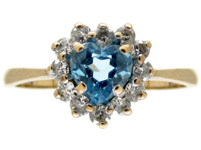 Heart Shape Diamond & Zircon Ring