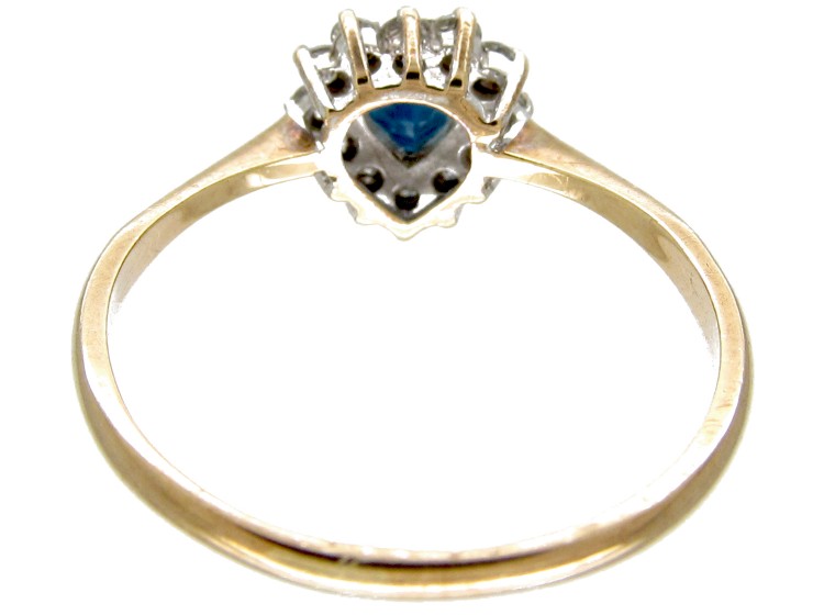 Heart Shape Diamond & Zircon Ring