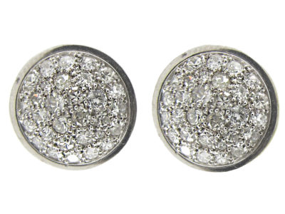 Round Diamond Studded Earrings