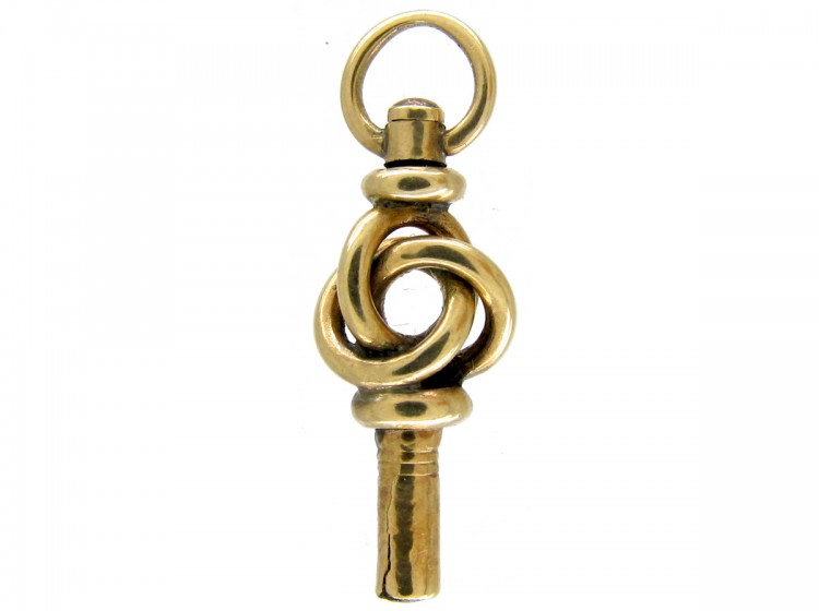 Victorian Gold Cased Knot Watch Key