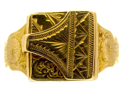 First World War 18ct Gold Opening Locket Ring