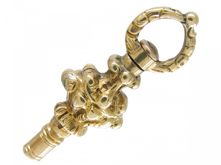 Georgian Gold Cased Watch Key