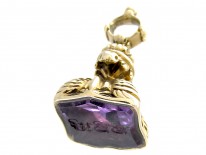 Regency Gold Cased Seal with Amethyst Base
