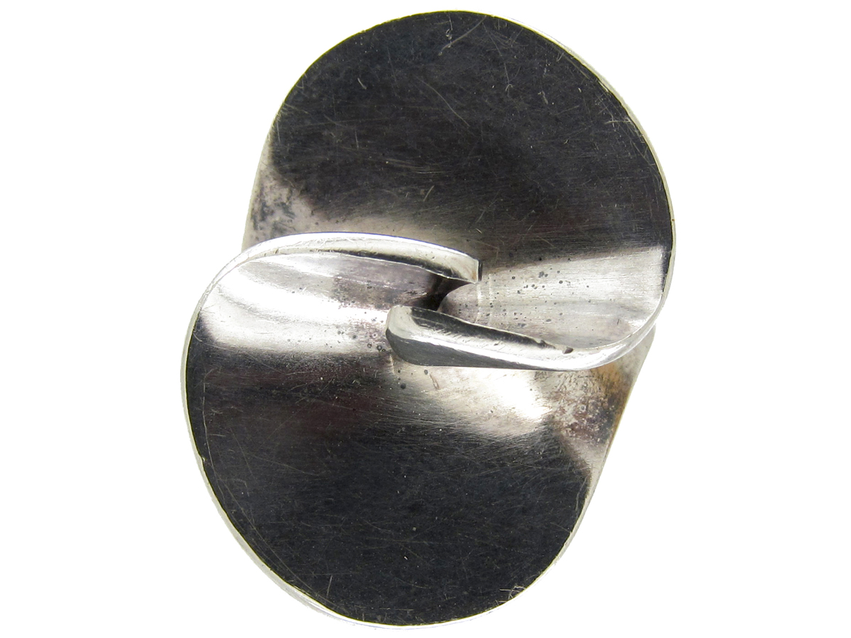 Georg Jensen Silver Twist Ring (591E) | The Antique Jewellery Company