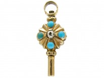 Regency Gold & Turquoise Watch Key