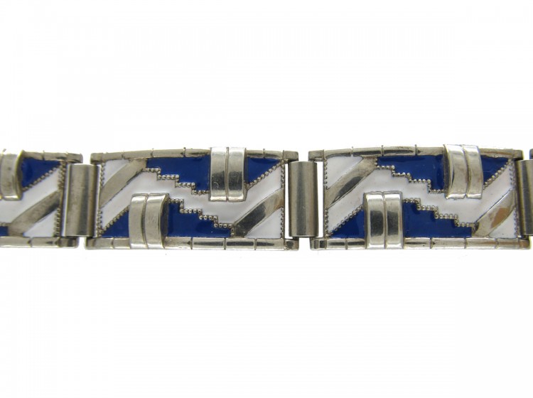 Art Deco Enamel Bracelet