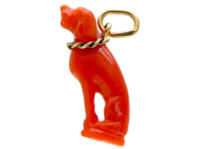 Georgian Coral Dog Amulet