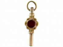 Victorian Gold Cased Bloodstone & Cornelian Watch Key