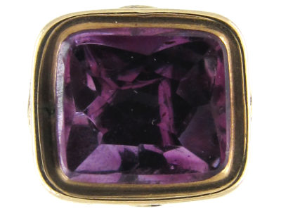 Regency Gold Cased Seal with Amethyst Base