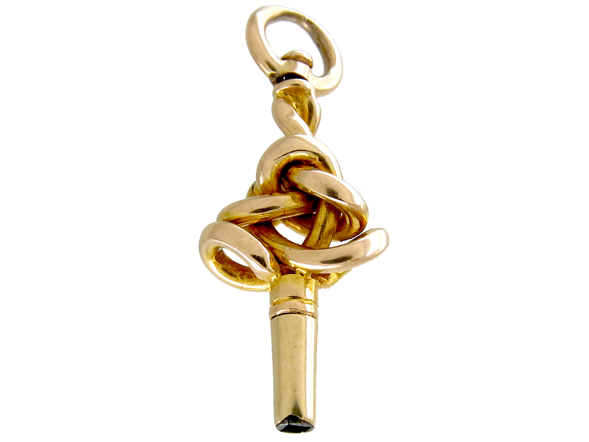 Gold Knot Watch Key (630E) | The Antique Jewellery Company