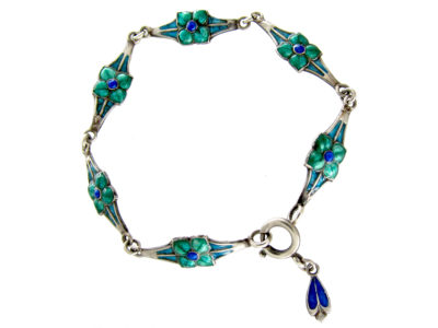 Silver & Enamel Bracelet by James Fenton