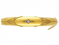 Victorian 18ct Gold & Diamond Bangle