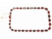 Georgian Flat Cut Garnet Necklace