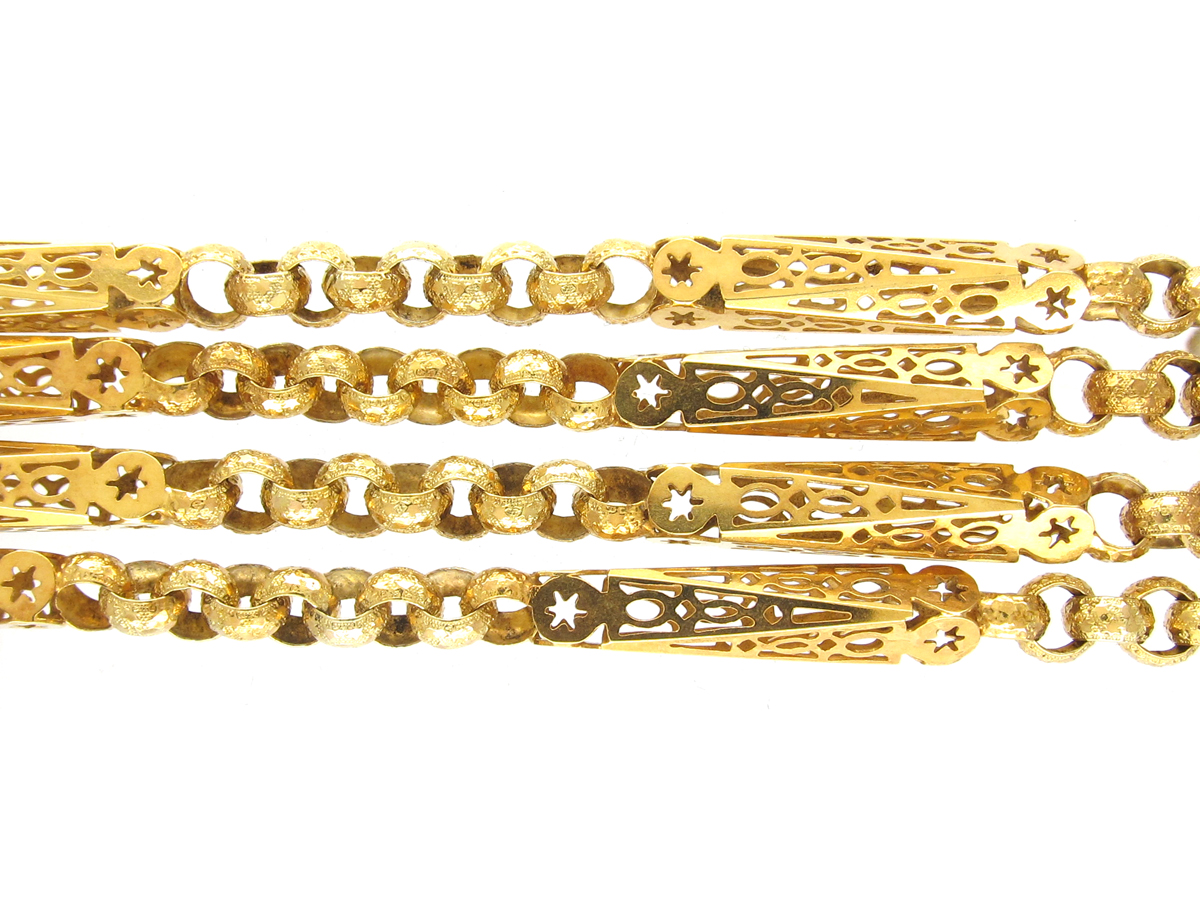 Georgian 18ct Gold Lantern Chain (651E) | The Antique Jewellery Company