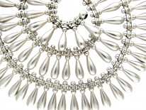 Victorian Silver Collar with Pear Shaped Drops