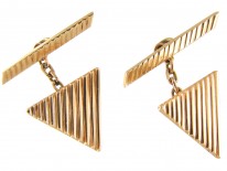 18ct Gold Triangular Cufflinks