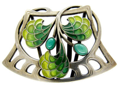 Silver & Plique-à-Jour Buckle by Heinrich Levinger