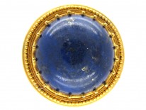 Victorian 18ct Gold Lapis Brooch