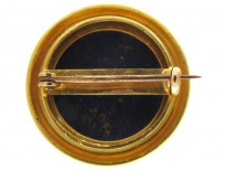 Victorian 18ct Gold Lapis Brooch