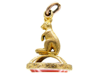 Gold Cased Kangaroo Victorian Seal