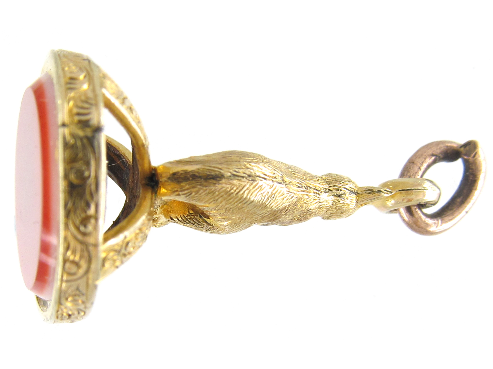 Gold Cased Kangaroo Victorian Seal (676E) | The Antique Jewellery Company