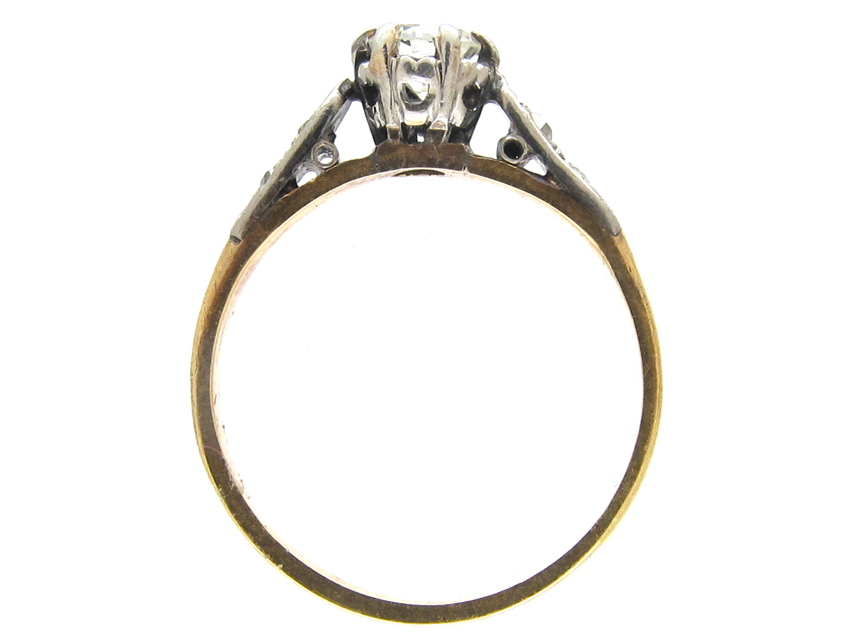 Diamond Solitaire Ring (136E) | The Antique Jewellery Company