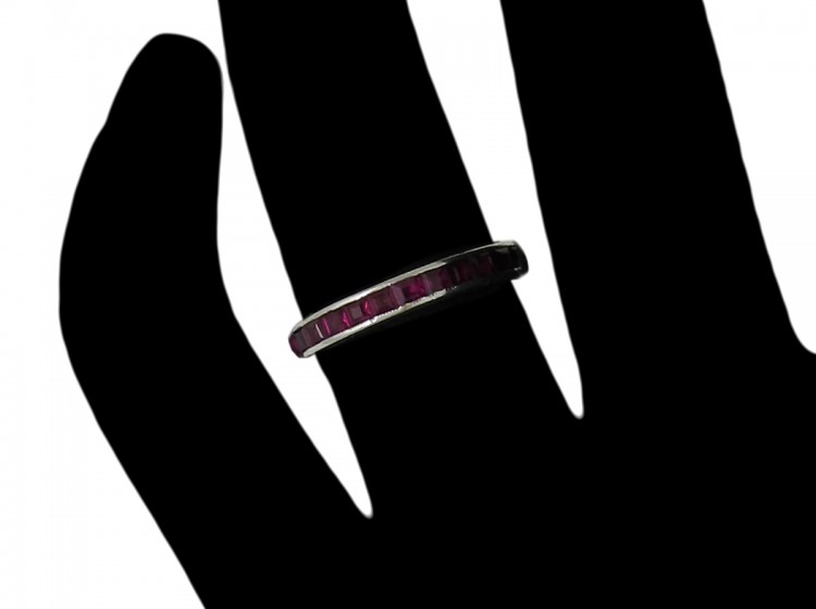 Art Deco Ruby Eternity Ring