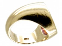 Large 18ct Gold Carnelian Signet Ring