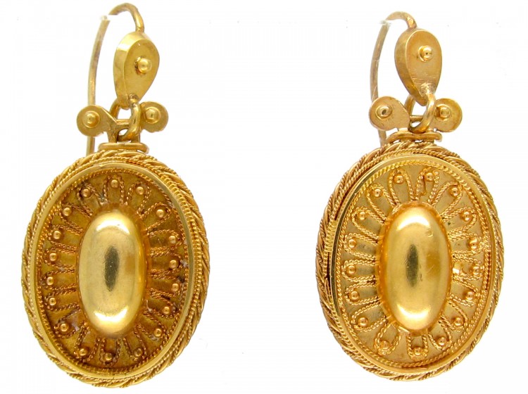 15ct Gold Victorian Earrings