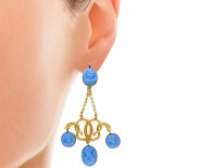 Georgian 18ct Gold Neo-Classical Drop Earrings