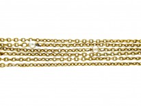 15ct Gold & Natural Pearls Guard Chain