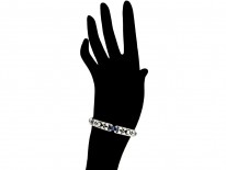 Sapphire & Diamond Art Deco Bracelet