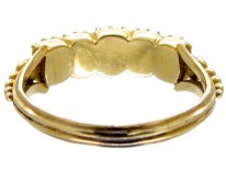 Georgian Emerald & 18ct Gold Five Stone Ring