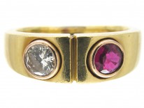 Ruby & Diamond 18ct Gold Ring