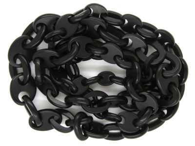 Victorian Vulcanite Long Guard Chain