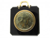 Onyx & Gold Watch Pendant